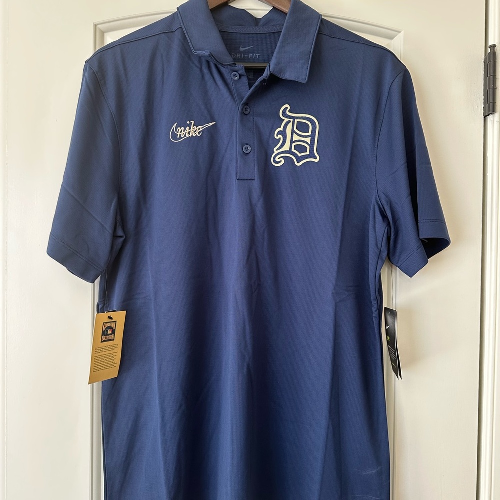 NWT Nike Detroit Tigers Dri-fit Polo